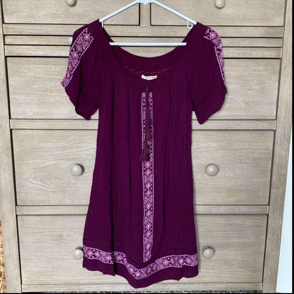 Francesca’s Purple Aztec Dress